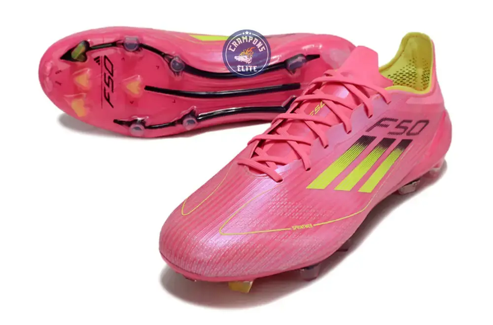 F50 Languette FG - Rose/Jaune Fluo/Noir - Image 2
