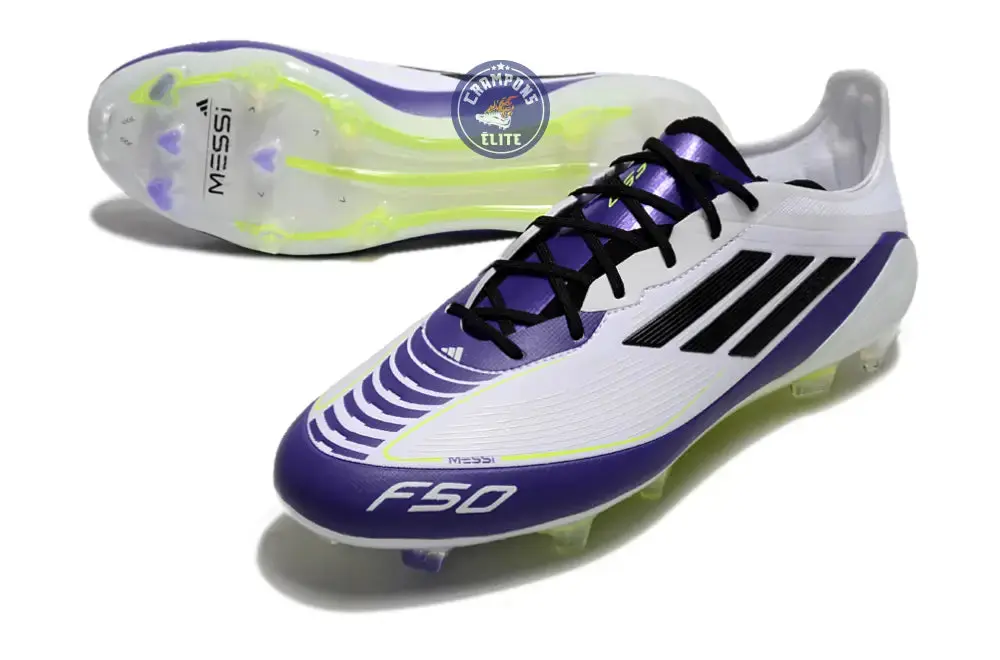 F50 Languette FG Triunfo Estelar - Blanc/Noir/Violet - Image 2