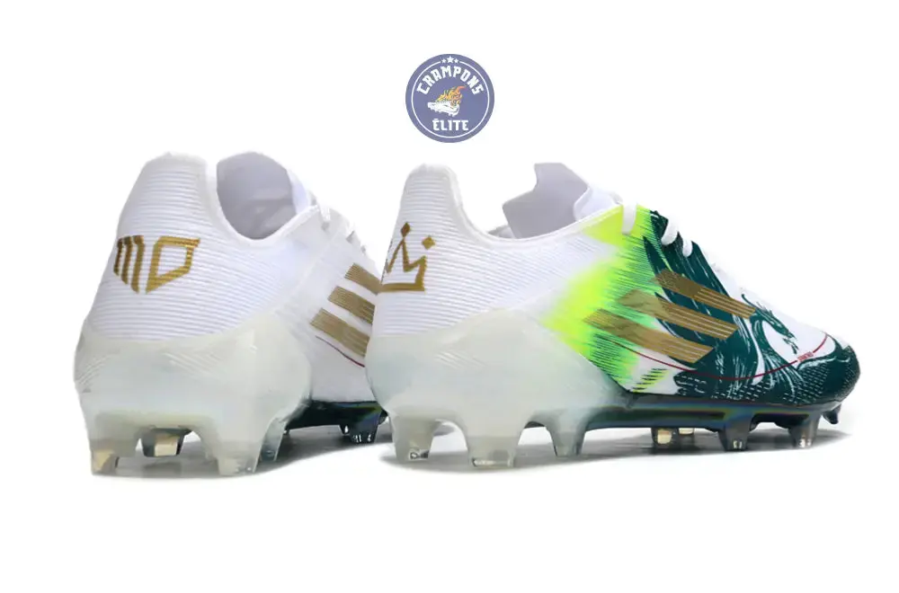 F50 Languette Spécial Mohamed Salah FG - Blanc/Vert/Doré - Image 6