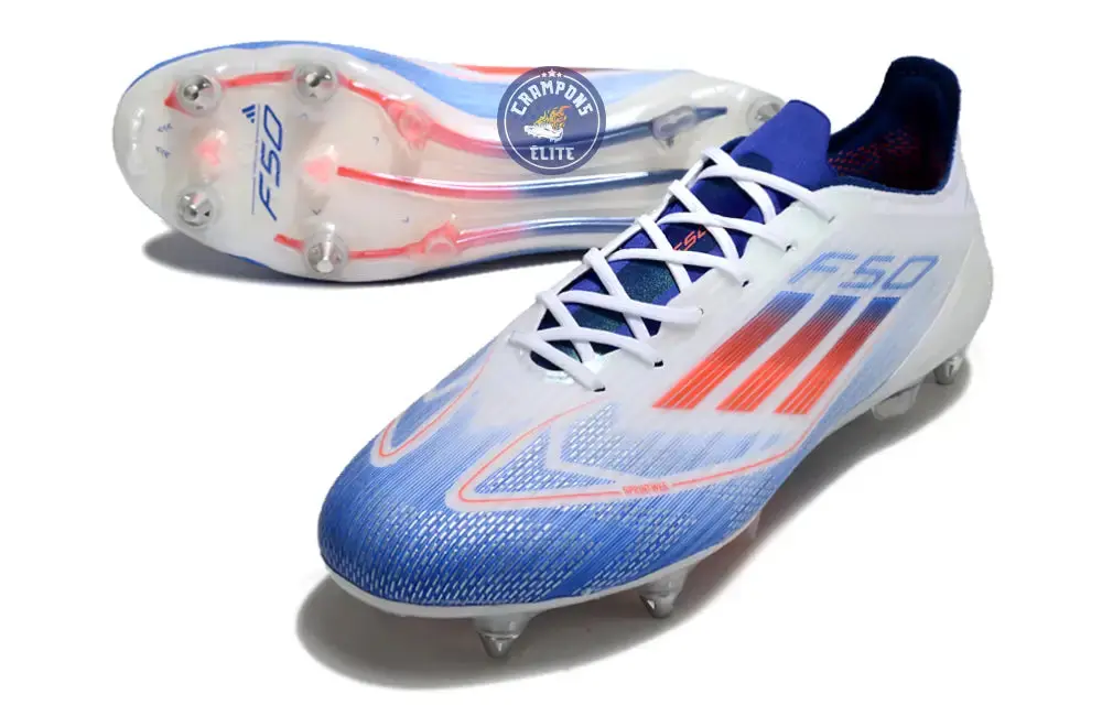 F50 Languette SG Advancement - Blanc/Rouge/Bleu - Image 2