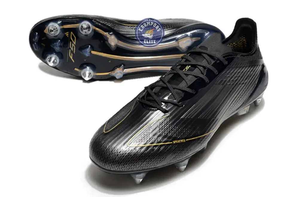 F50 Languette SG Dark Spark - Noir/Argenté/Doré - Image 2