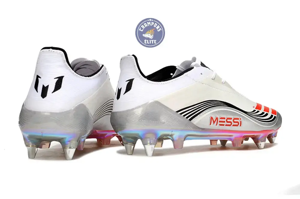 F50 Languette SG Messi Prestig10 - Blanc/Lucid Red/Argenté - Image 6