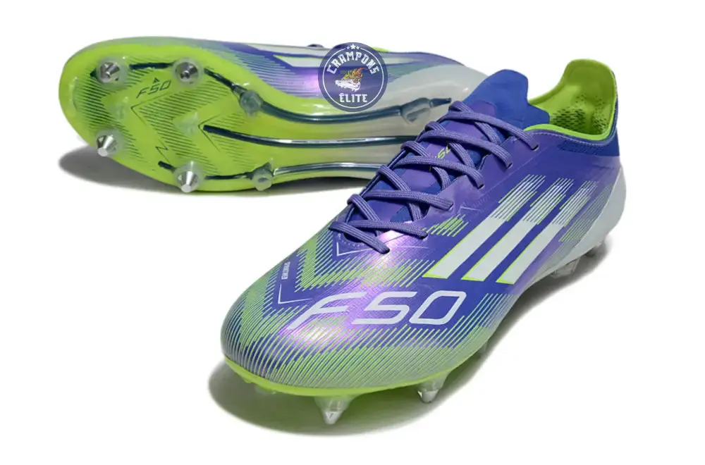 F50 Languette SG Radiant Blaze - Violet/Blanc/Vert - Image 2