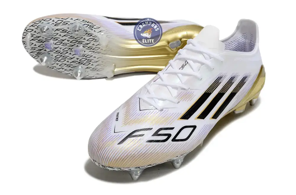 F50 Languette SG Road to Glory - Blanc/Noir/Doré - Image 2