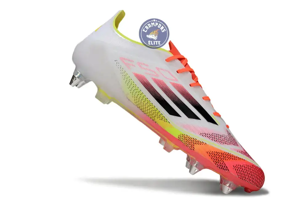 F50 Languette SG Pure Victory - Blanc/Noir/Jaune - Image 3