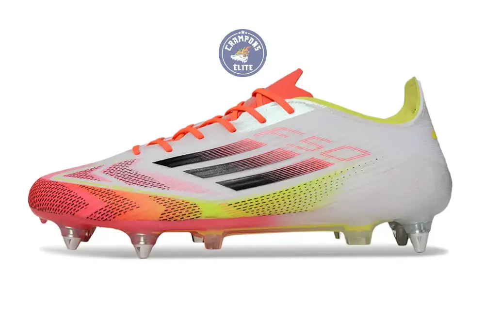 F50 Languette SG Pure Victory - Blanc/Noir/Jaune - Image 5