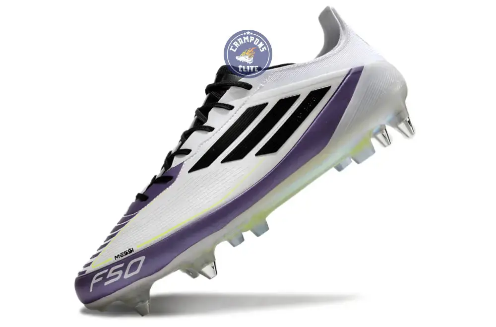 F50 Languette SG Triunfo Estelar - Blanc/Noir/Violet - Image 4