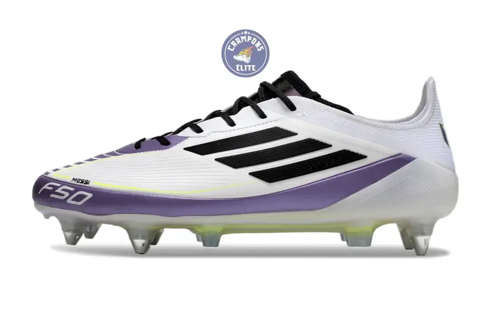 F50 Languette SG Triunfo Estelar - Blanc/Noir/Violet - Image 5