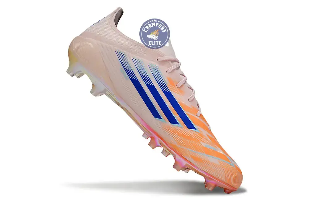 F50 MESSI ELITE Languette FG Spark Fusion - Orange/Bleu/Rose - Image 3