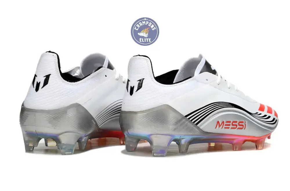 F50 MESSI ELITE Languette FG PRESTIG10 - BLANC/LUCID RED/ARGENTÉ - Image 6
