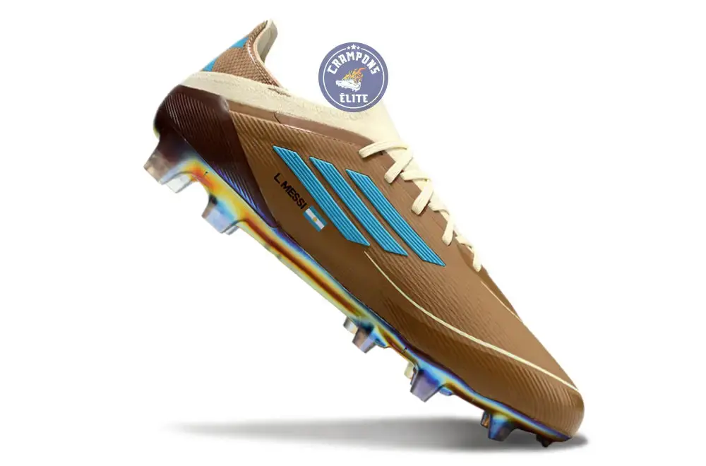 F50 Messi X Bad Bunny Elite Lacets FG - Cardboard/Blanc/Turquoise ÉDITION LIMITÉE - Image 3