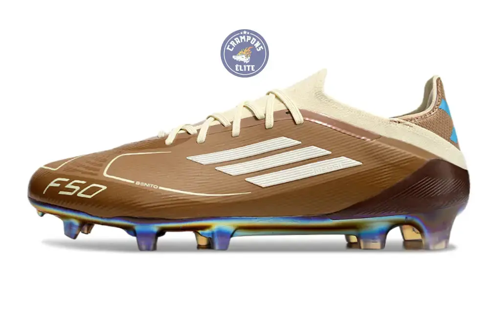 F50 Messi X Bad Bunny Elite Lacets FG - Cardboard/Blanc/Turquoise ÉDITION LIMITÉE - Image 5