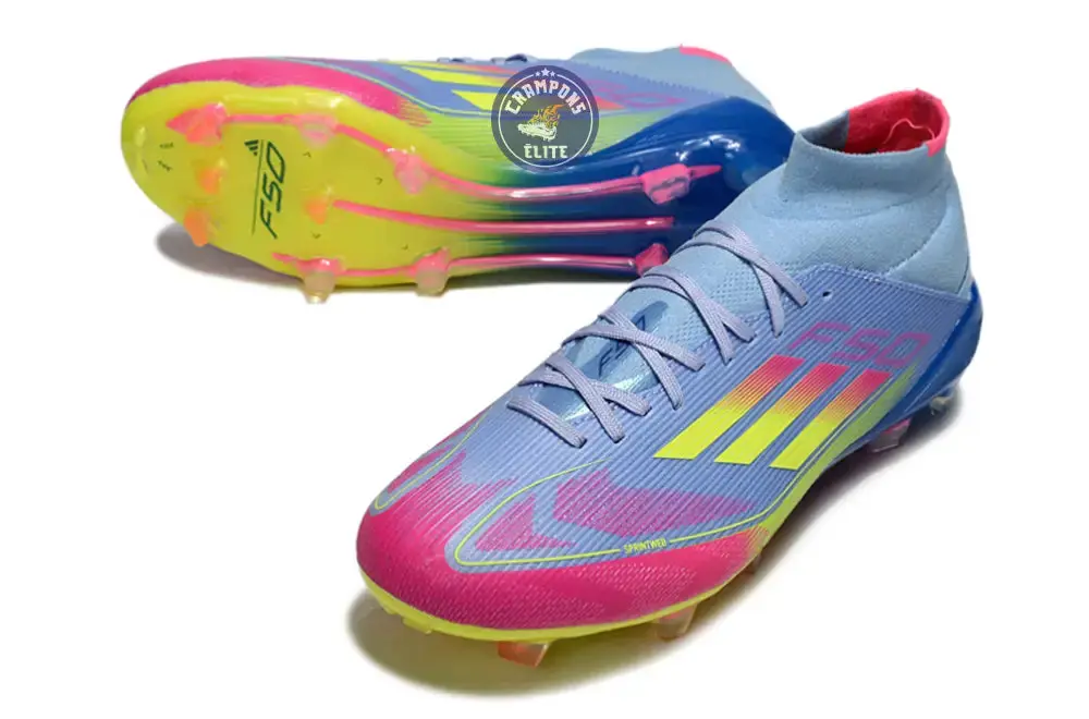 F50 Montante FG Mid Celestial Victory - Blue Fusion/Vert/Rose - Image 2
