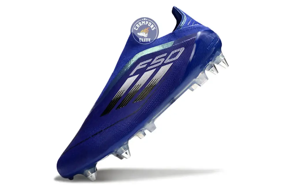 F50 Laceless SG - Bleu/Argenté/Blanc - Image 4