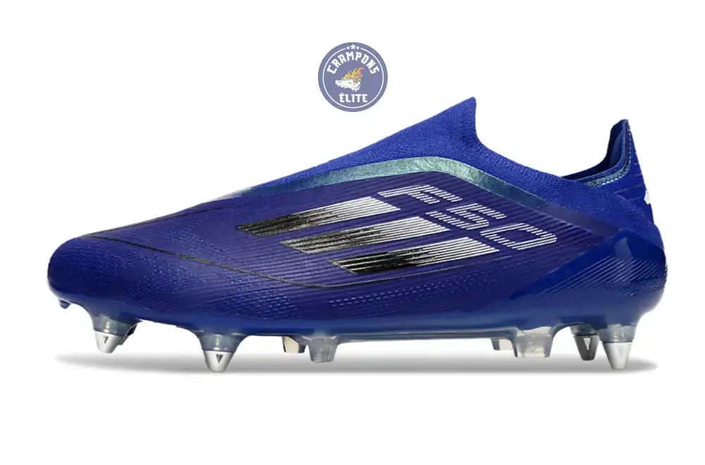 F50 Laceless SG - Bleu/Argenté/Blanc - Image 5