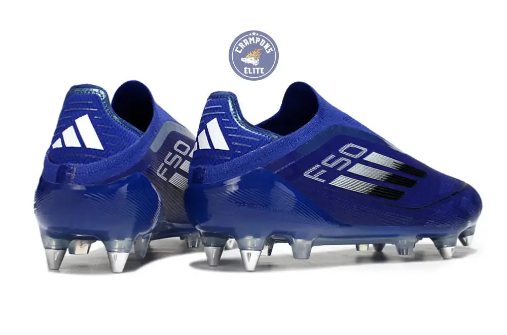 F50 Laceless SG - Bleu/Argenté/Blanc - Image 6