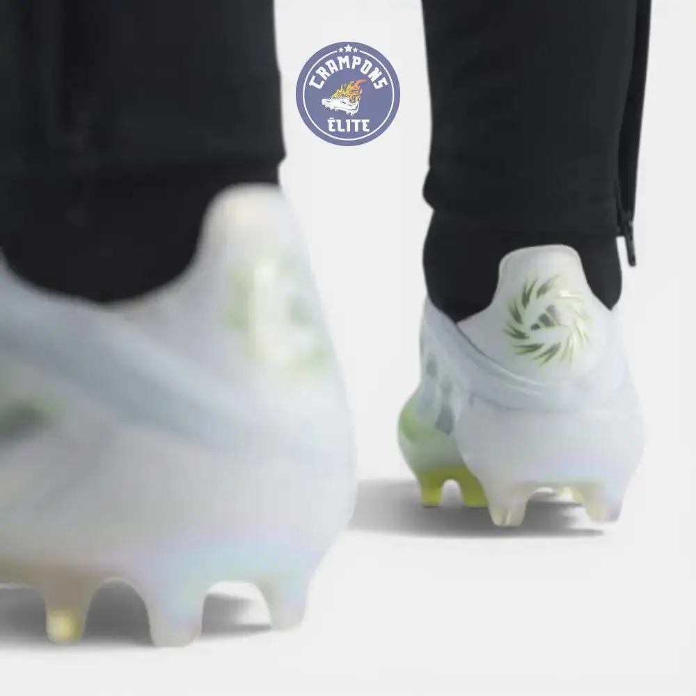 Adidas F50 Sparkfusion Low Cut Laceless FG - Blanc/Jaune Fluo - Image 4