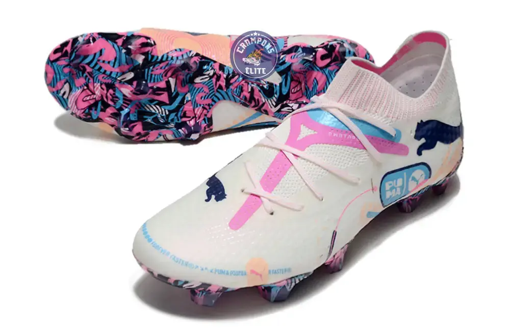 Future 7 Match FG/AG Volume Up - Blanc/Bleu/Poison Pink/Fizzy Melon/Bleu - Image 2