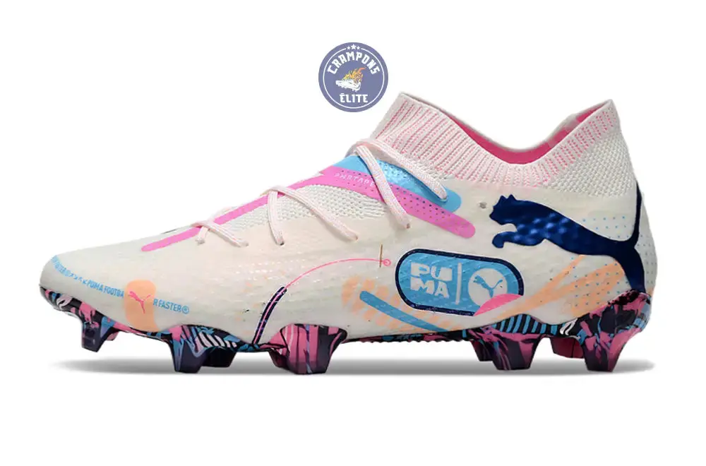 Future 7 Match FG/AG Volume Up - Blanc/Bleu/Poison Pink/Fizzy Melon/Bleu - Image 5