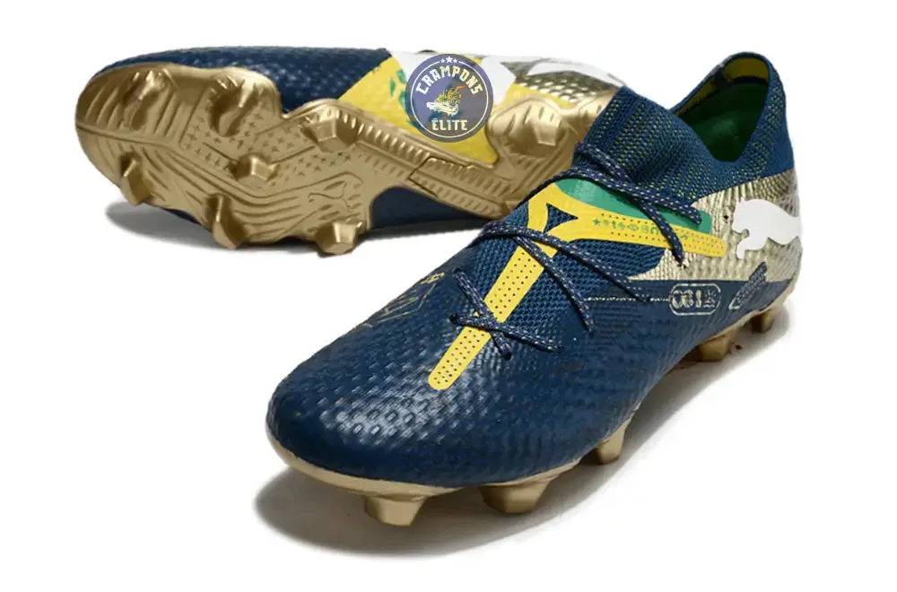Future 7 Ultimate FG/AG NJR BNA - Sailing Blue/Marine Blue/Jaune/Grassy Green/Doré ÉDITION LIMITÉE - Image 2