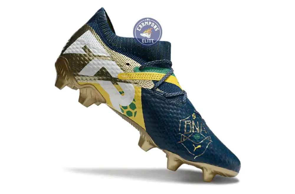 Future 7 Ultimate FG/AG NJR BNA - Sailing Blue/Marine Blue/Jaune/Grassy Green/Doré ÉDITION LIMITÉE - Image 3