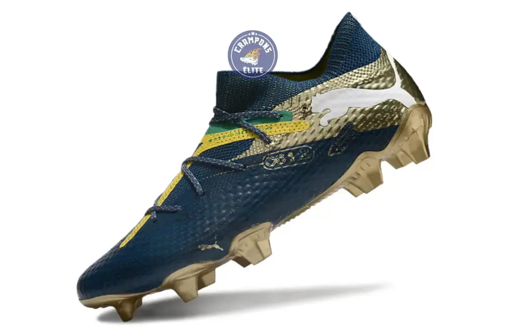 Future 7 Ultimate FG/AG NJR BNA - Sailing Blue/Marine Blue/Jaune/Grassy Green/Doré ÉDITION LIMITÉE - Image 4