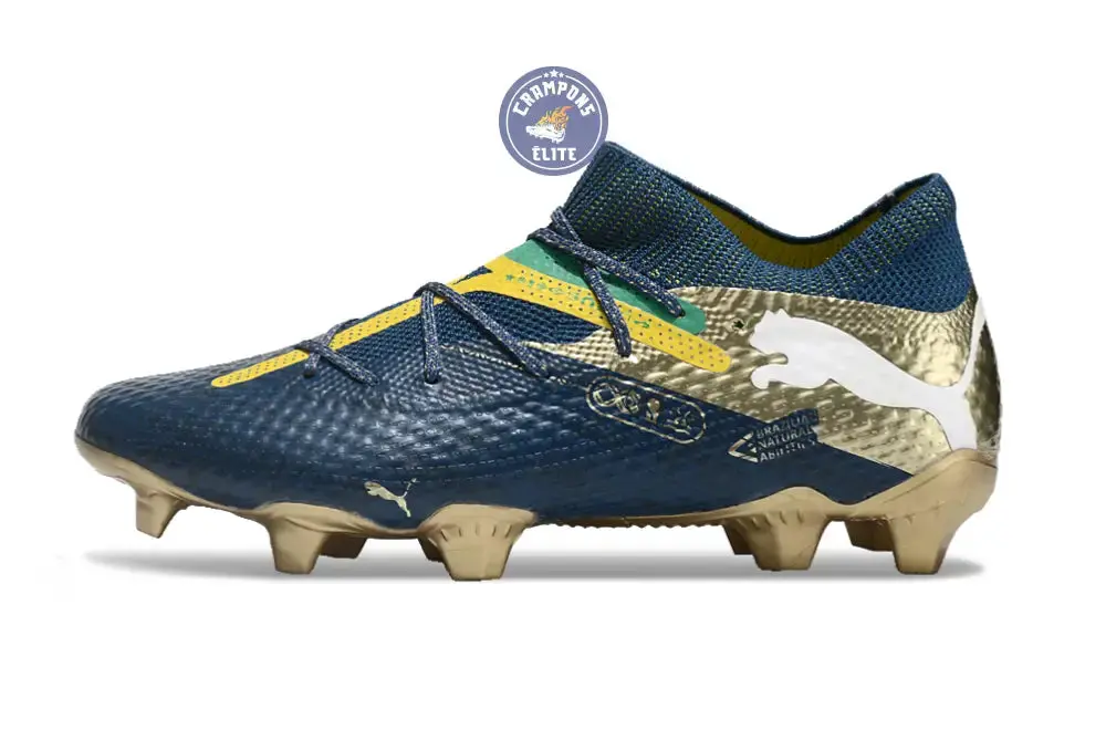 Future 7 Ultimate FG/AG NJR BNA - Sailing Blue/Marine Blue/Jaune/Grassy Green/Doré ÉDITION LIMITÉE - Image 5