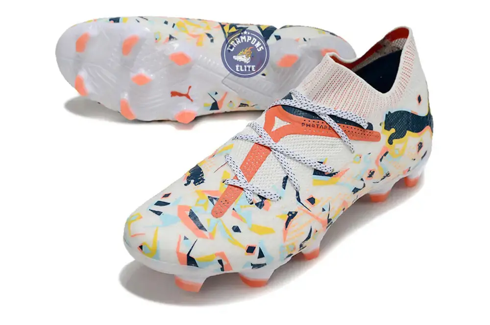 Future 7 Ultimate FG/AG NJR Creativity - Blanc/Ocean Tropic/Turquoise Surf/Hot Heat/Sun Stream ÉDITION LIMITÉE - Image 2