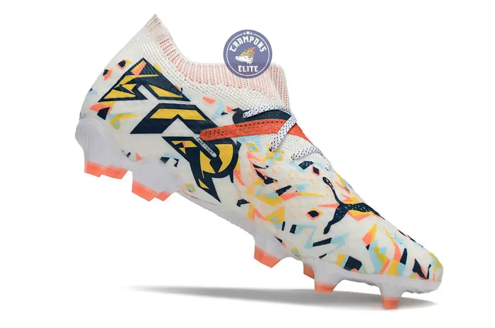 Future 7 Ultimate FG/AG NJR Creativity - Blanc/Ocean Tropic/Turquoise Surf/Hot Heat/Sun Stream ÉDITION LIMITÉE - Image 3