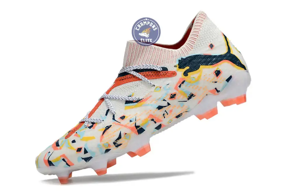 Future 7 Ultimate FG/AG NJR Creativity - Blanc/Ocean Tropic/Turquoise Surf/Hot Heat/Sun Stream ÉDITION LIMITÉE - Image 4