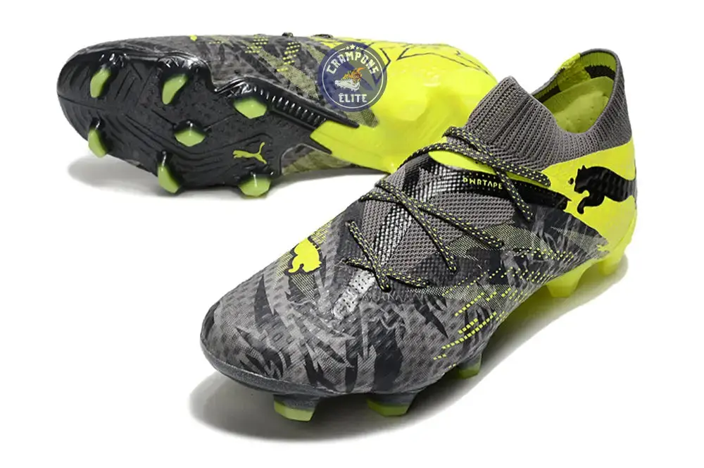 Future 7 Ultimate FG/AG Rush - Strong Gray/Cool Dark Gray/Electric Lime ÉDITION LIMITÉE - Image 2