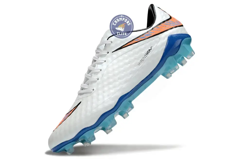 New Hypervenom 1 Phantom FG Blanc/Bleu/Orange - Image 4