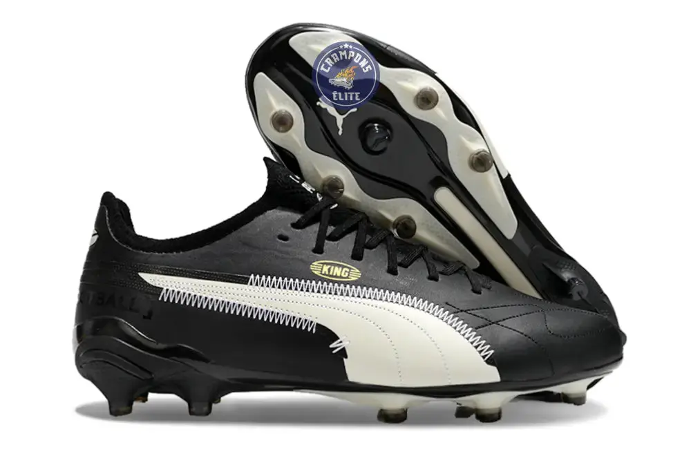 King Ultimate FG/AG Art of Football - Noir/Alpine Snow/Doré/Blanc ÉDITION LIMITÉE