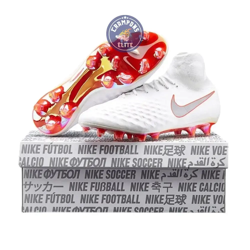 MAGISTA OBRA 2 ELITE DF FG JUST DO IT - BLANC/ROUGE CRAMOISI - Image 2