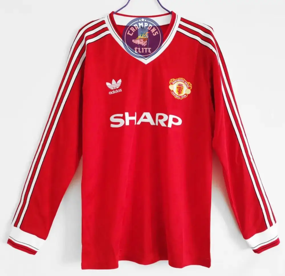 Manchester United 1986/87 Domicile à manches longues