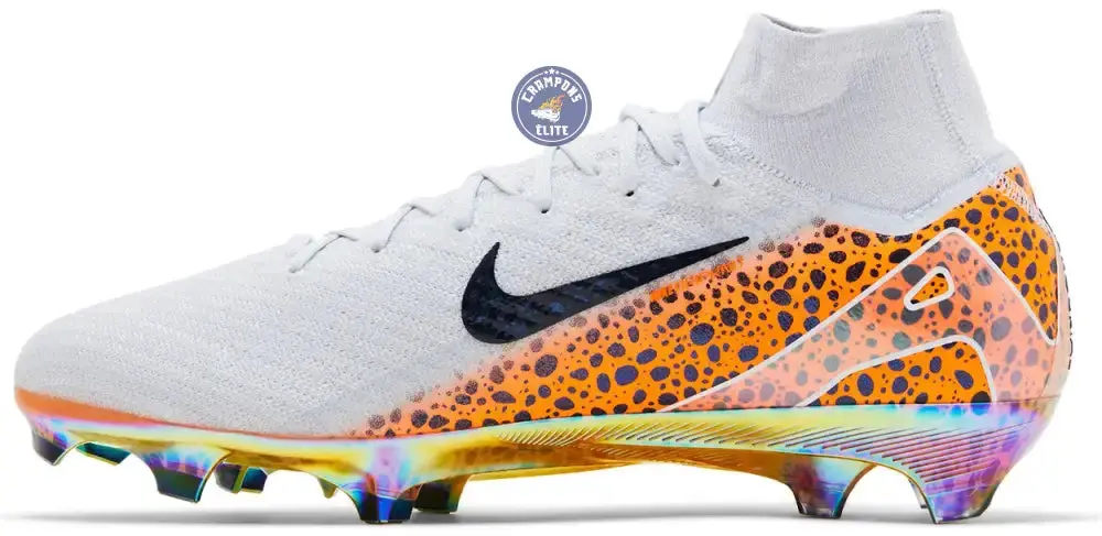Mercurial Superfly 10 Elite FG Electric Pack Léopard Gris/Orange - Image 3