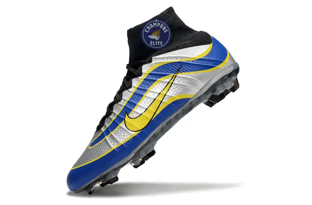 Mercurial Superfly 4 R9 FG - Argenté/Bleu/Jaune/Noir - Image 4