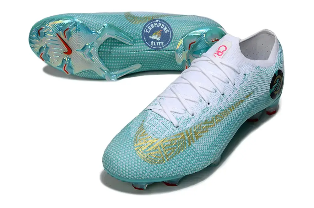 Mercurial Vapor 12 FG Chapter 6 Edição Especial - Vert Turquoise/Blanc/Doré ÉDITION LIMITÉE - Image 2