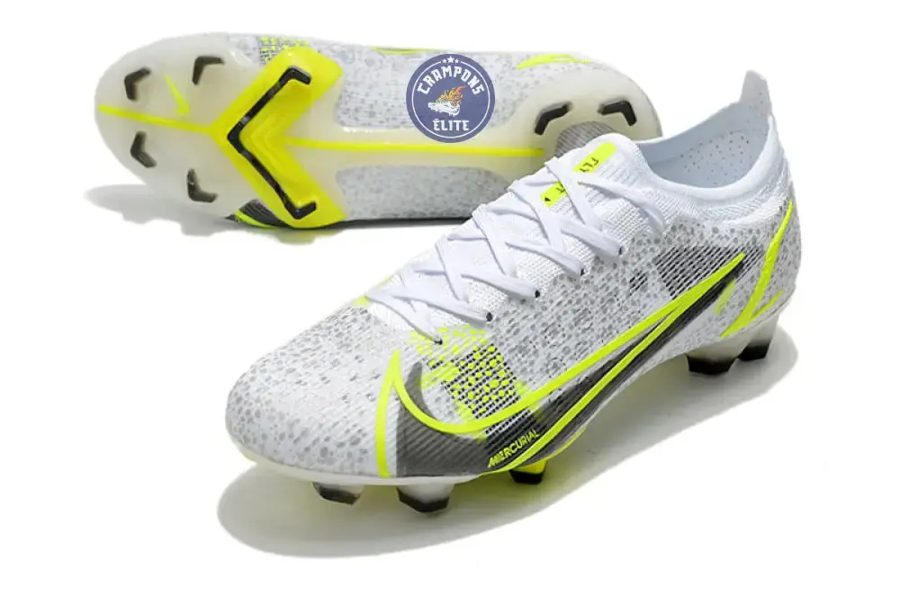 Mercurial Vapor 14 Elite FG 'White Volt' - Blanc/Gris/Jaune Fluo - Image 2