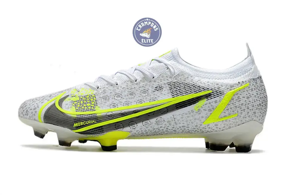 Mercurial Vapor 14 Elite FG 'White Volt' - Blanc/Gris/Jaune Fluo - Image 4