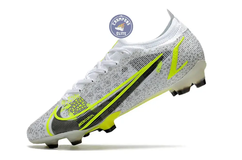 Mercurial Vapor 14 Elite FG 'White Volt' - Blanc/Gris/Jaune Fluo - Image 5