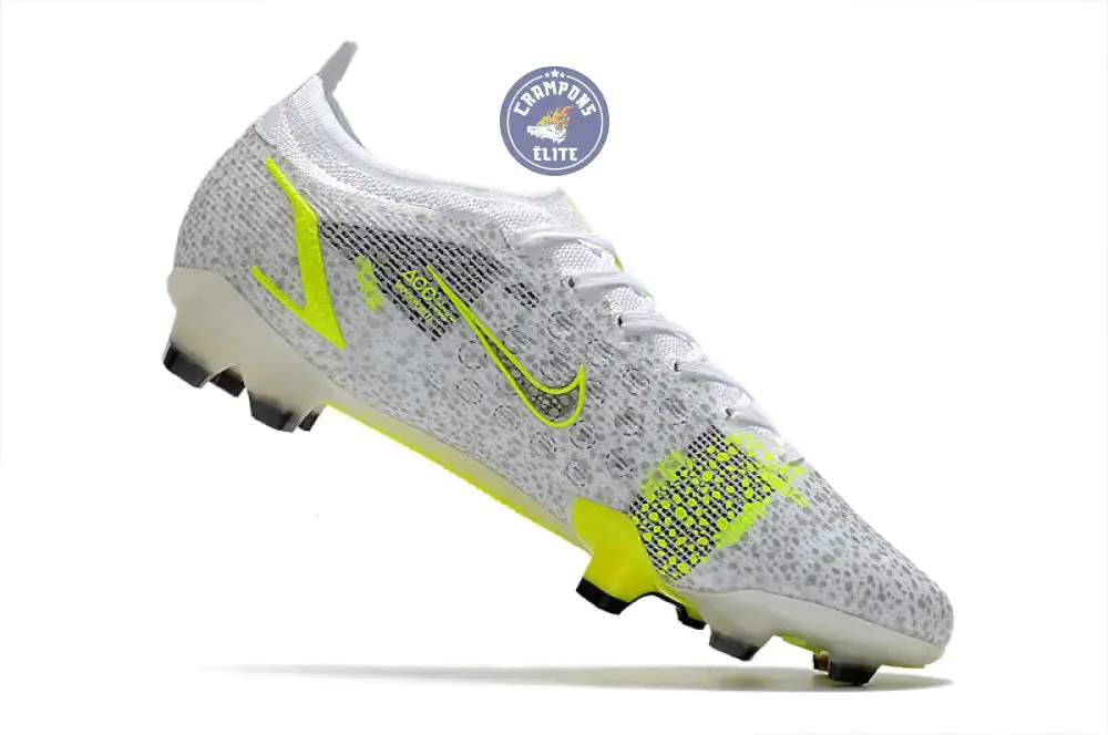Mercurial Vapor 14 Elite FG 'White Volt' - Blanc/Gris/Jaune Fluo - Image 6