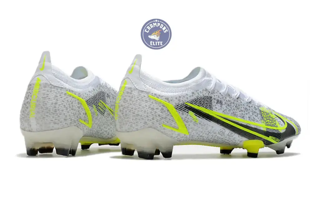 Mercurial Vapor 14 Elite FG 'White Volt' - Blanc/Gris/Jaune Fluo - Image 7