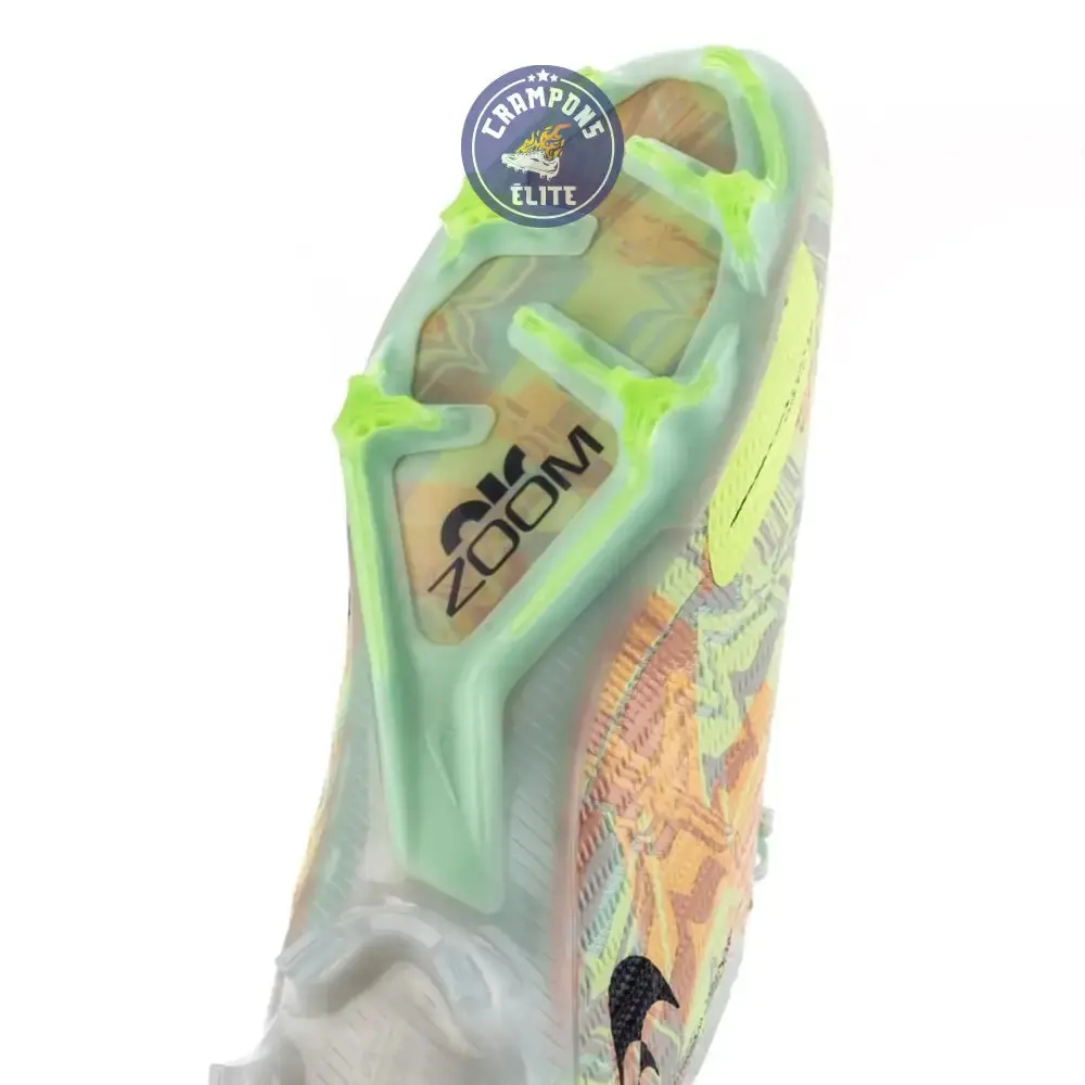 Nike Mercurial Vapor 15 Elite FG Bonded - Vert/Bleu/Orange - Image 3