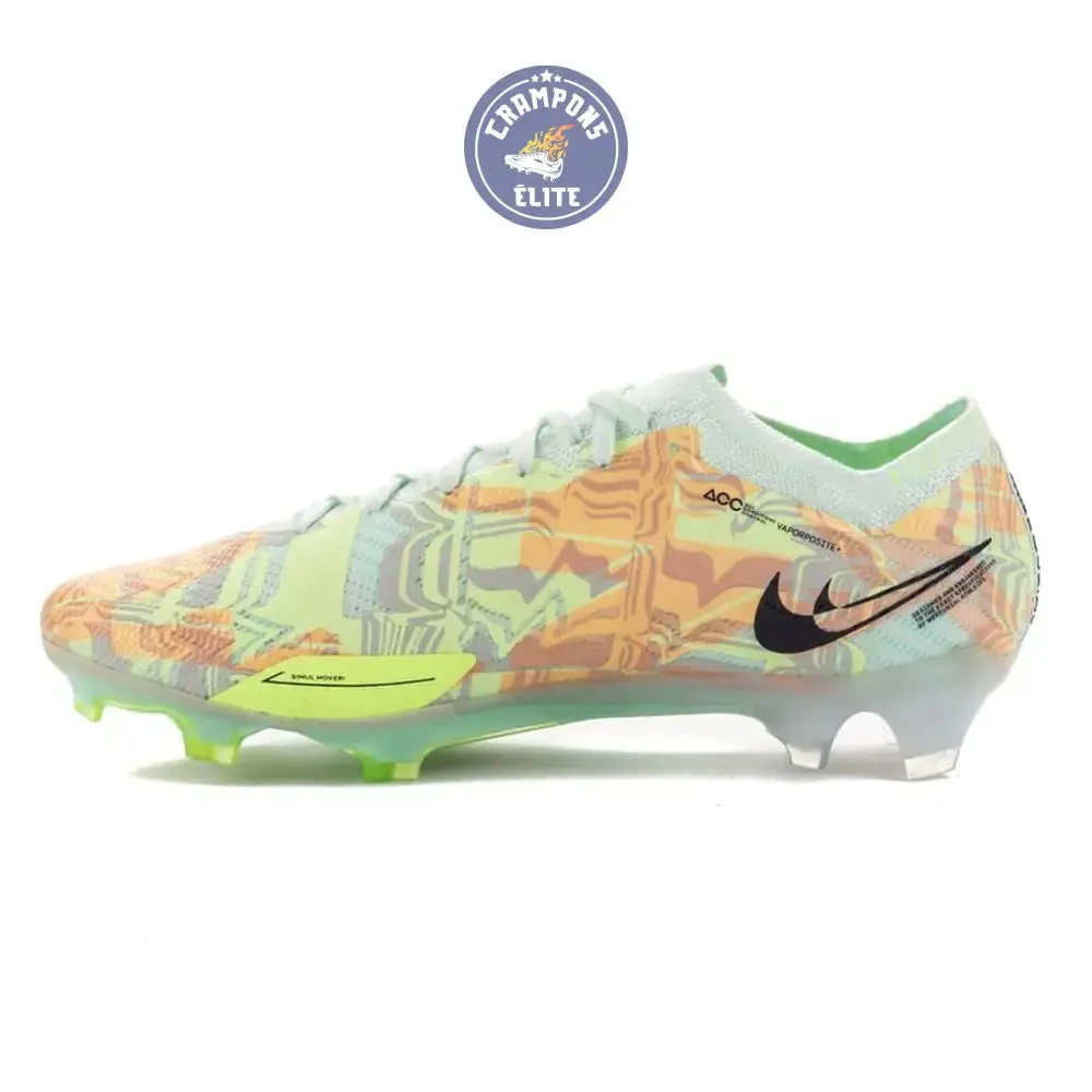 Nike Mercurial Vapor 15 Elite FG Bonded - Vert/Bleu/Orange - Image 9