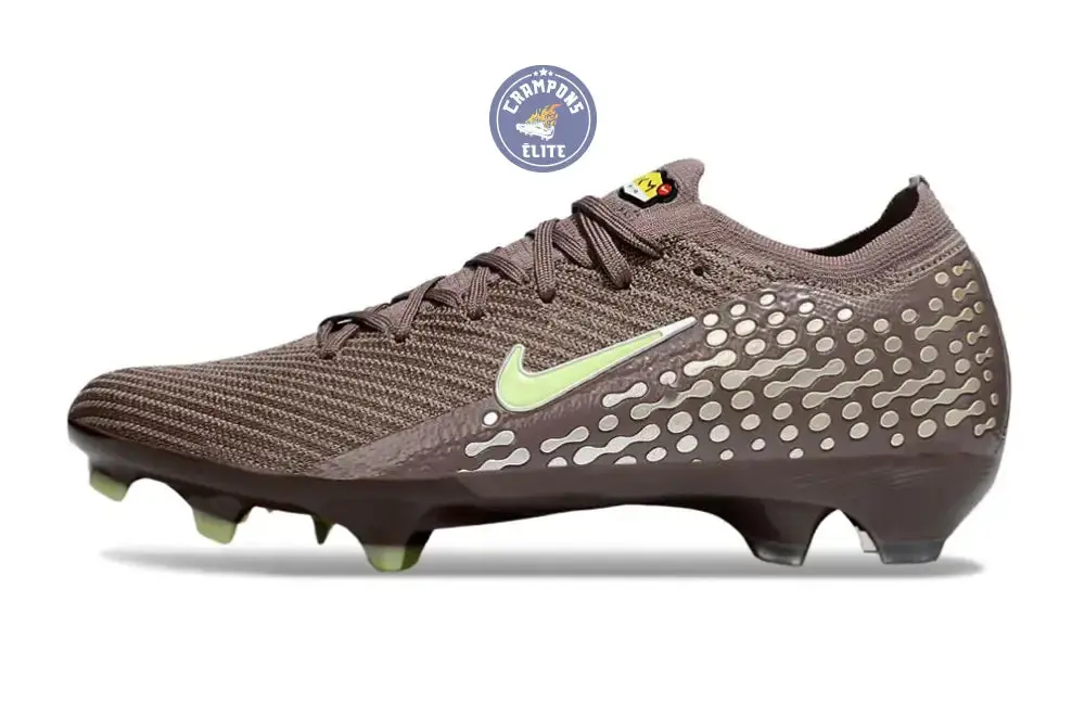 Nike Mercurial Vapor 16 Elite FG Mbappe Personal Edition - Marron/Vert/Argenté - Image 3