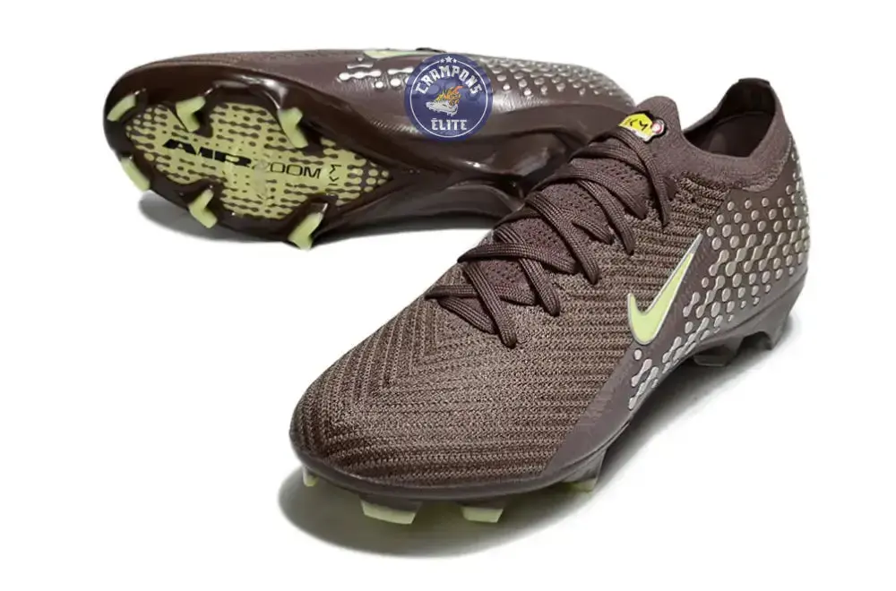Nike Mercurial Vapor 16 Elite FG Mbappe Personal Edition - Marron/Vert/Argenté - Image 5