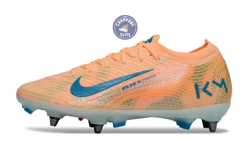 MERCURIAL VAPOR 16 ELITE SG Kylian Mbappe - Orange/Bleu turquoise SG - Image 3