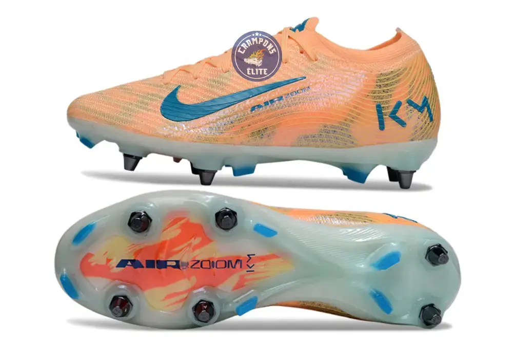 MERCURIAL VAPOR 16 ELITE SG Kylian Mbappe - Orange/Bleu turquoise SG - Image 6