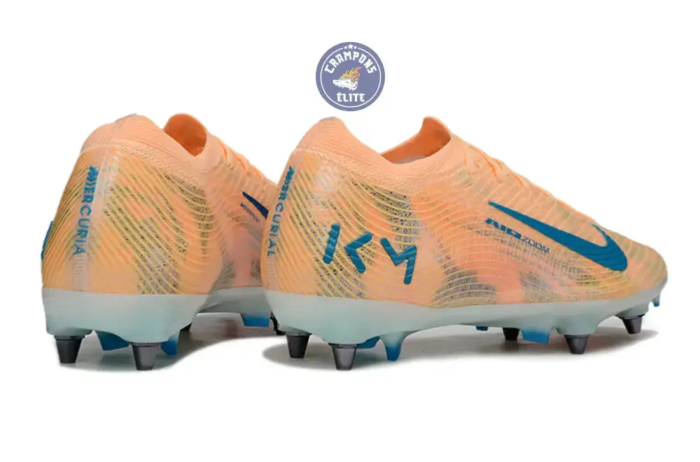 MERCURIAL VAPOR 16 ELITE SG Kylian Mbappe - Orange/Bleu turquoise SG - Image 7